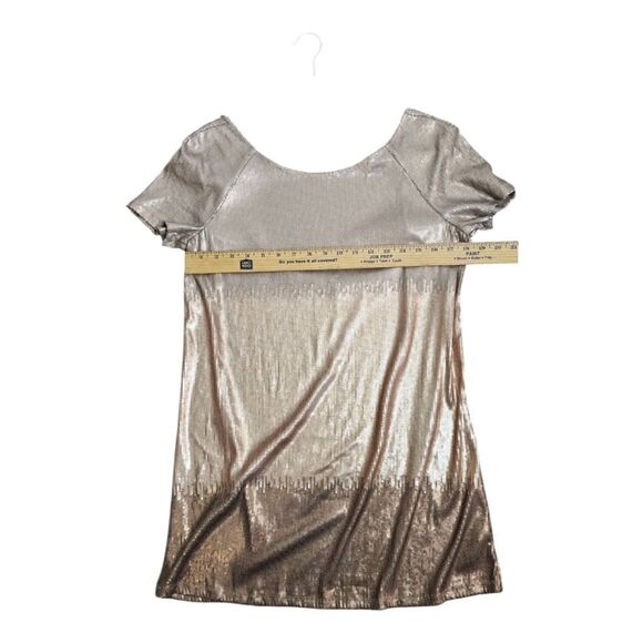 Free People Gold Sequin Mini Dress - Picture 8 of 13